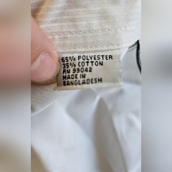 Vintage LAS OLAS Embroidered Button Down Shirt with Tropical Print White/gold. S - Picture 13 of 14